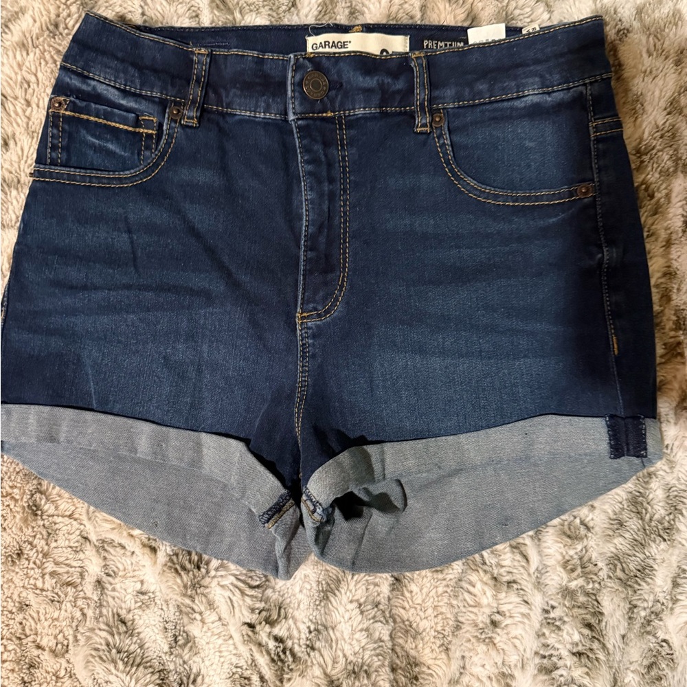 Garage Women's Jean Shorts - Deep Indigo